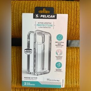 Pelican Voyager Series Case + Holster for iPhone 12 & iPhone 12 Pro (6.1") Clear